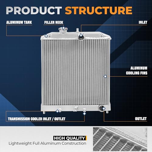 Auto Dynasty Radiator for 92-01 Honda Civic Del Sol Acura Integra MT - color: 92-01 Civic/Del Sol/Integra