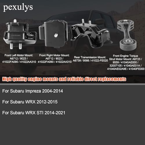 Engine Mount For Subaru Impreza 2004-2014 for WRX 2012-2015 - size: 2004-2014 impreza