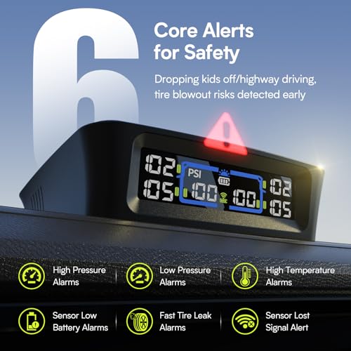 Tymate TM12 RV Tire Pressure Monitoring System, TPMS Set of 4 Sensors - size: 4 Sensors