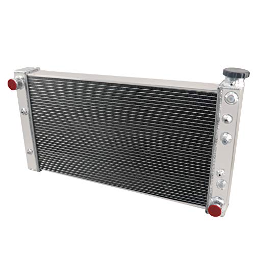 4 Row Aluminum Radiator Compatible with 1982-1994 Chevy S10 /GMC S15 Jimmy SBC350 Swap V8 1983 1984 1985 1986 1987 1988 1989 1990 1991 1992 1993 Radiators