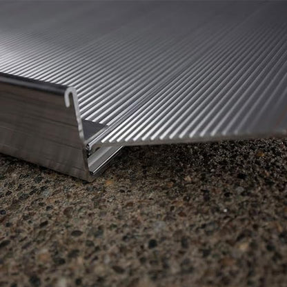 EZ-ACCESS - Aluminum Portable Wheelchair Ramp - Heavy Duty Mobility Device, Handicap Ramp with Textured Surface for Steps, and Self-Adjusting Bottom Transition Plates - 3G 5-Foot - size: 60 Inch (Pack of 1), style: Ramp Only