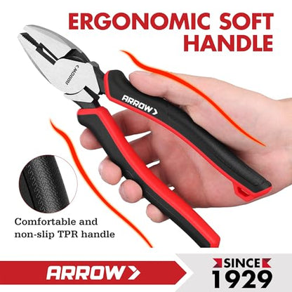 ARROW 8-Piece Pliers and Wrench Set, Pliers Kit with Roll-Up Pouch