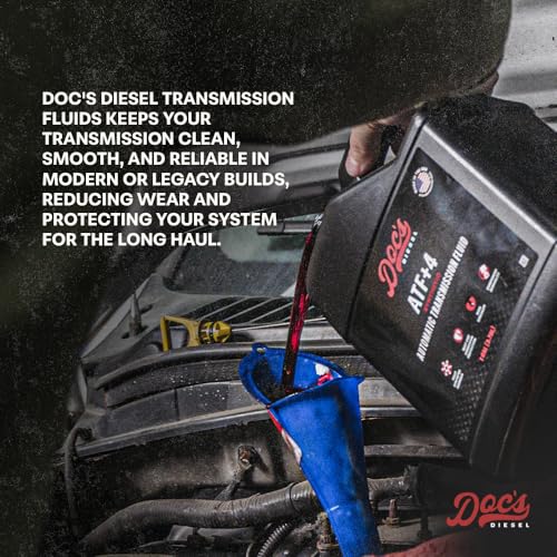 Doc’s Diesel ATF4 High Mileage Full Synthetic ATF+4 Automatic Transmission Fluid, 2-Gallons - color: ATF+4, size: 2-Pack