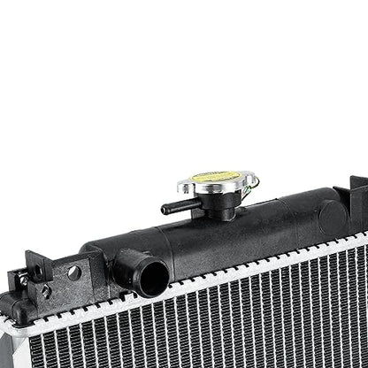OE# 6C120-58502 6C170-58521 6C120-58500 Radiator Replacement for Kubota Tractor B7410D B7500D B7500DTN B7500HSD B7510D B7510DN B7510HSD B7510HSDTR B7610HSD, 2 Row Aluminium Core - size: 6C120-58502