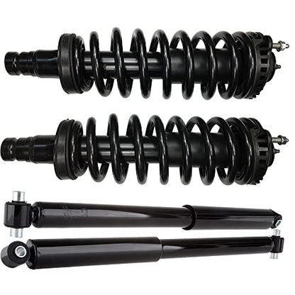 ECCPP 4PCS Front and Rear Struts Coil Spring for Buick Rainier 2004-2007 - size: Front and Rear Struts