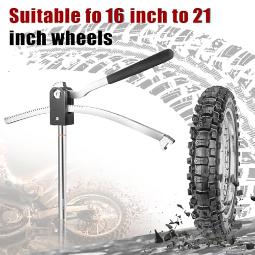 Dirt Bike Tire Changing Tool Kit Complete Package for Motocross, Enduro, Dirt Bikes 16"-21" Wheels, Includes 15/17/20/25mm Axles, Black