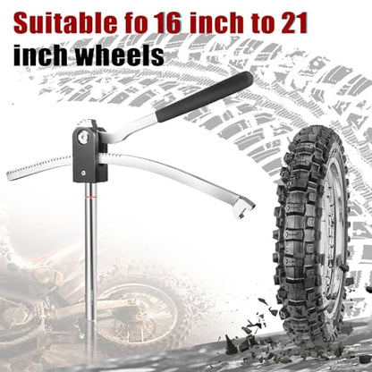 Dirt Bike Tire Changing Tool Kit Complete Package for Motocross, Enduro, Dirt Bikes 16"-21" Wheels, Includes 15/17/20/25mm Axles, Black