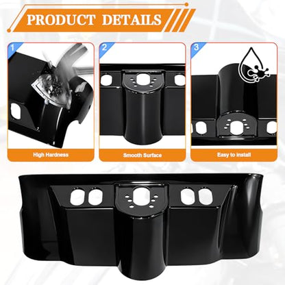 Vivid Black ABS Inner Fairing with Switch Cap Kit for Harley Touring