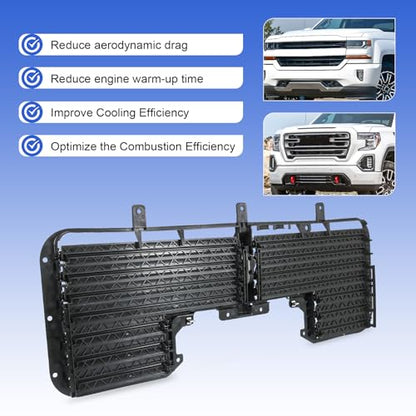 Active Grille Shutter Compatible with 2017-2018 Chevrolet Silverado 1500