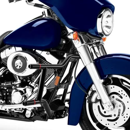 Mofun Engine Guard Crash Bar Fit for Harley Touring 1997-2008, Gloss Black - size: 97-08