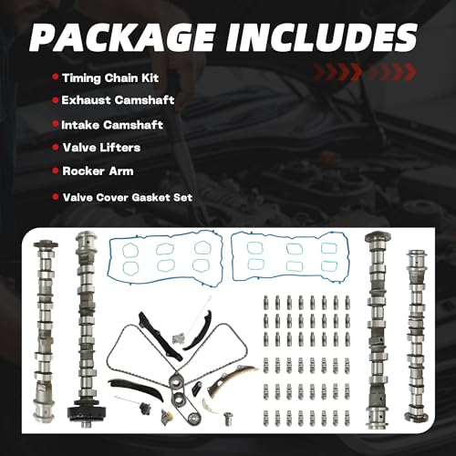 3.6L Engine Camshaft Set w/Timing Kit For Jeep Dodge Pentastar V6 11-16