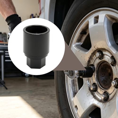 B-Wheel Locking Nut Key, Replacement for Toyota Tacoma, 21mm Wheel Lock Nut Socket Adapter, Anti-Theft Lug Removal Tool - color: Black, size: Socket B 21mm