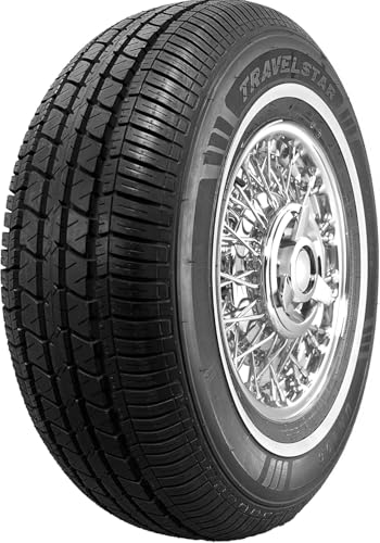 Set of 2 (TWO) Travelstar UN106 175/70R14 14mm White Wall Tire - size: 175/70R14