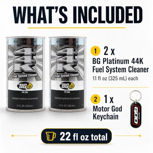 2 cans of BG Platinum 44K With Motor God Key Chain