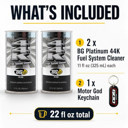2 cans of BG Platinum 44K With Motor God Key Chain