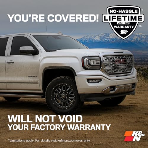 K&N Cold Air Intake System: Dry-Flow Air Filter, Increase Performance & Towing: Compatible with 2014-2020 Chevy/GMC/Cadillac Silverado 1500, Suburban, Tahoe, Sierra 1500, Yukon, Escalade, 30-3082 - style: Dry Flow Filter