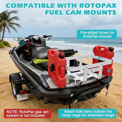 PWC Cargo Rack Cooler Rack for Jet Ski,for PWC ATV UTV with Straps