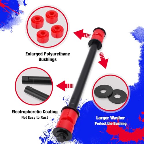 KSP Sway Bar End Link for 4-6" Lifted Silverado Sierra 2500HD 3500HD, Aftermarket Extended Stabilizer Bar Link Kits Connect Lower Arm,Adjustable Sway Bar Link fit Tahoe Avalanche 1500 Yukon 4-6in Lift - color: 2001-2019 Silverado Sierra 2500HD 3500HD, siz