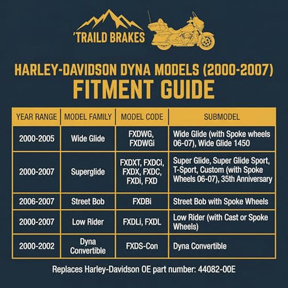 Traild Ceramic Brake Pads for Harley-Davidson Dyna 2000-2007 Front & Rear