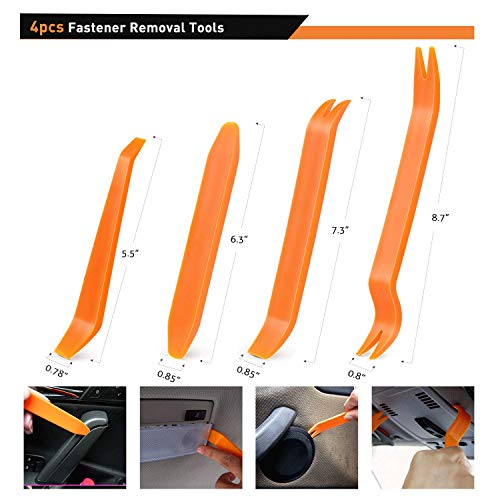 GOOACC 480PCS Bumper Retainer Clips with Fastener Remover Car Plastic Rivets Push Kit -Door Trim Panel for Toyota GM Ford Honda Acura Chrysler - color: 480Pcs Clips + Remover