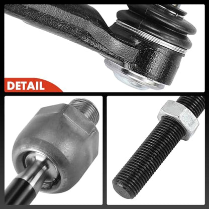 A-Premium Front Inner & Outer Tie Rod End Kit Fix Uneven Tire Wear