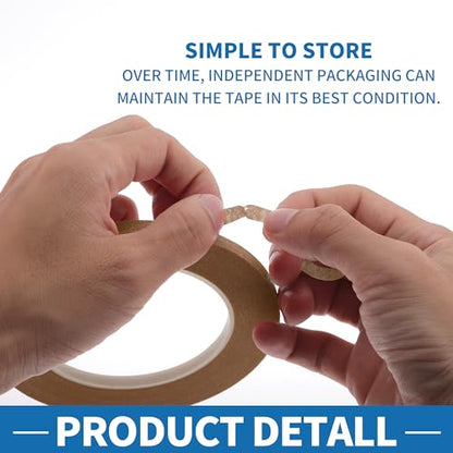 Painters Tape Easy Removal 0.2 Inches x 52.5 Yards Brown - color: Brown, size: 0.2 Inches x 52.5 Yards