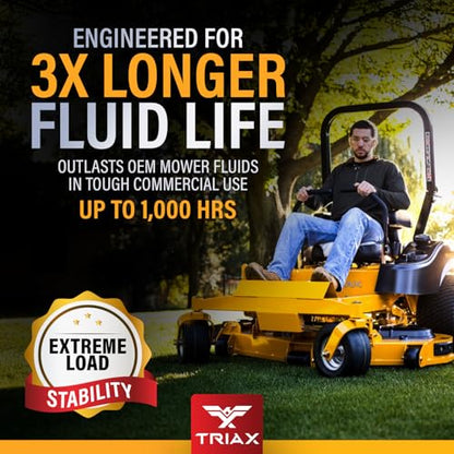 TRIAX Trans-Zero 20W-50 Full Synthetic Hydrostatic Transmission Oil | For Zero-Turn, Riding, and Stand-On Lawn Mowers | Unrivaled Year-Round Protection (6 Quart Pack) - size: 6 Quart Pack