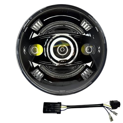 Motorcycle 7 inch Headlight for Harley Street Glide/Tri Glide, Compatible with Road King