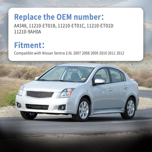 Front Right Engine Motor Mount A4348 Compatible with Nissan Sentra 2.0L 2007 2008 2009 2010 2011 2012, Replaces #11210-ET01B, 11210-ET01C, 11210-ET01D, 11210-9AH0A