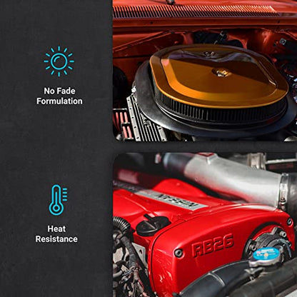 ERA Paints Blue Engine Paint Kit With Omni-Curing Catalyst Technology - 2K Aerosol Glossy Finish With High Temp Resistance And Extreme Durability Against Color Fade And Chemicals Like Brake Fluid - color: Blue 2K Spray Paint Kit