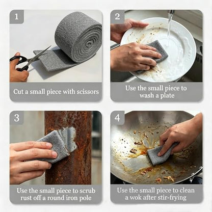 5 Inch *15 Feet 800 Grit Grey Maroon General Purpose Scuff Pads, Scuffing, Hand Scouring Pad, Sanding Pad, Paint Primer Prep Scratch - Surface Preparation Pad for Car Auto Body Woodworking - style: 800 Grit Grey