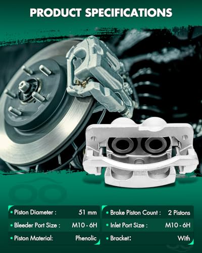 SCITOO Front Right/Rear Left Disc Brake Caliper With Bracket 18-B4728 - size: Front Passenger[18-B4728]