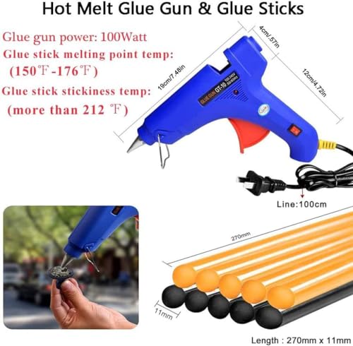 GLISTON Auto Dent Puller Kit with Golden Lifter Dent Remover, Car Body Slide Hammer Paintless Dent Repair Set - size: XL