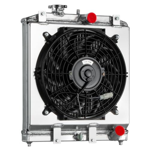 3 Row Radiator Shroud Fan For Honda Civic DEL SOL Integra 1992-00 - size: 3 Row Radiator+Shroud Fan(MT)