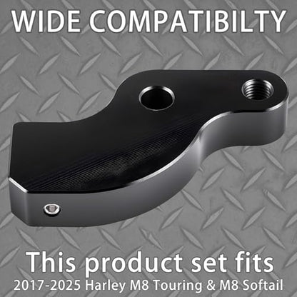 Ez Shift Neutral Gear Assist Kit Fit for Harley '17-Late M8 Touring and '18-Late M8 Softail, Black - color: Black, style: 1pc for M8