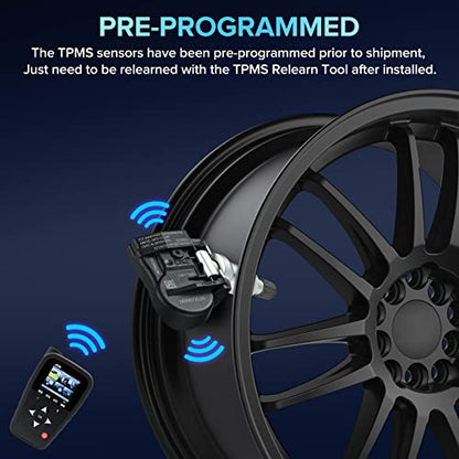 BDFHYK 315MHz Programmed TPMS Tire Pressure Sensor Compatible with Audi A3 A4 A5 Q5 S3 S4 S5 TT, VW Beetle CC Eos GLI Golf GTI Jetta Passat Passat Rabbit 2006 2007 2008 2009 2010 2011 2012 2013 - style: 1K0907253D