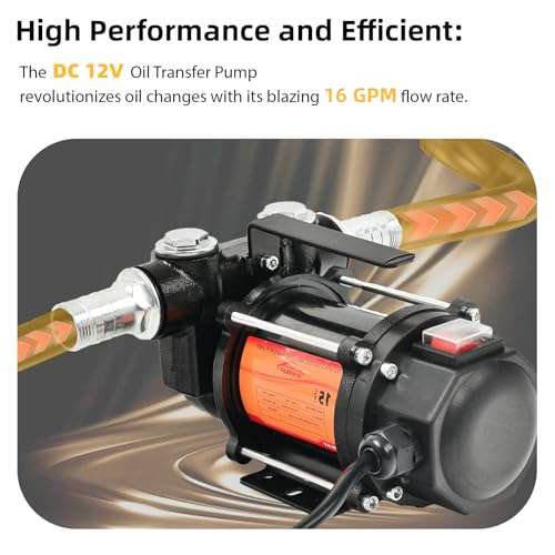 12V DC Fuel Transfer Pump 16GPM with Explosion-proof