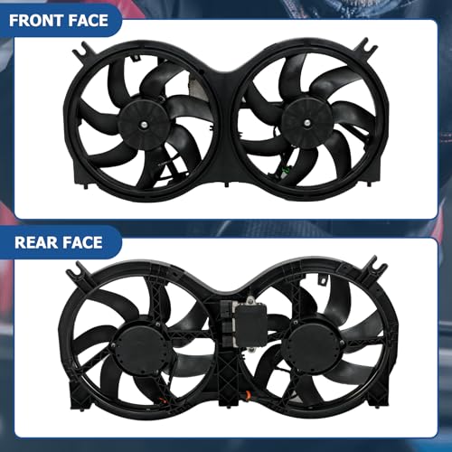 WFLNHB Radiator Cooling Fan Replacement for Infiniti QX60 2014-2020 Replacement for Nissan Pathfinder 2013-2020 621-586