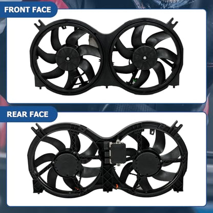 WFLNHB Radiator Cooling Fan Replacement for Infiniti QX60 2014-2020 Replacement for Nissan Pathfinder 2013-2020 621-586