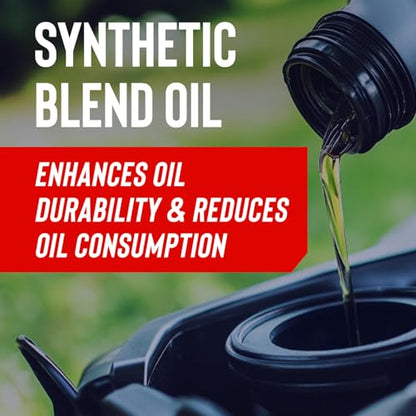 STP Premium Synthetic Blend 4 Cycle Small Engine Oil, SAE 10w30 Motor Oil for Lawnmowers, Generators, Tractors, Snow Blowers, and More, 32 fl oz - size: 32 OZ