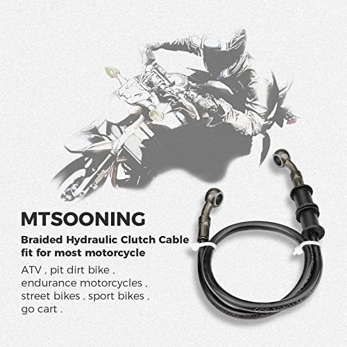 Motorcycle Brake Hydraulic Line, 60cm/23.6inch Braided Clutch Oil Pipe - size: 60cm