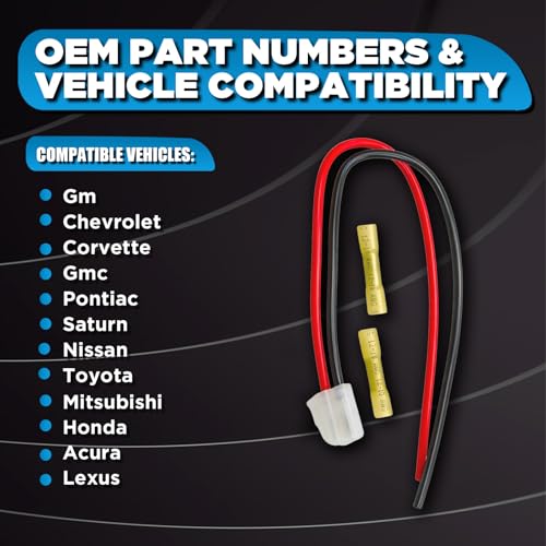 AITKEN Universal Cooling Fan Connector Pigtail Harness - style: 1 pack