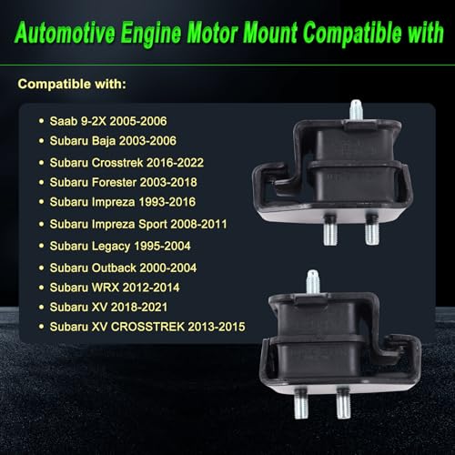 Motor Mount Fit Subaru 03-06 Baja 16-22 Crosstrek 03-18 Forester - size: 2005-2006 Saab 9-2X