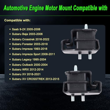 Motor Mount Fit Subaru 03-06 Baja 16-22 Crosstrek 03-18 Forester - size: 2005-2006 Saab 9-2X