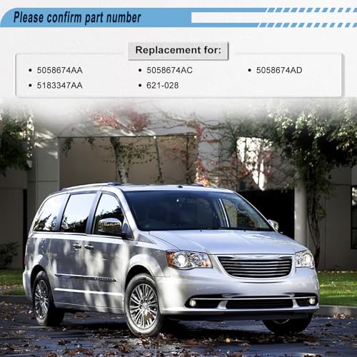 Radiator Cooling Fan Compatible with 08-15 Town & Country, 5058674AA - size: 2008-2020 Dodge Grand Caravan