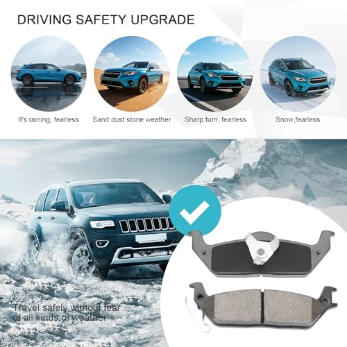 Ceramic Rear Brake Pads for Ford F-150 2004-2011 - size: D1012