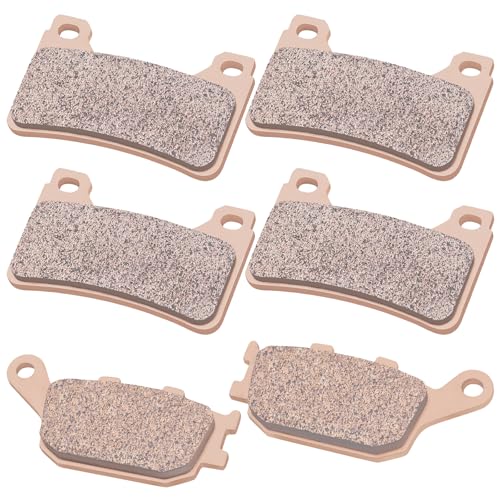 AHL Front & Rear Brake Pads Set for Honda CBR600RR CBR600 RR 2005-2006 (Sintered copper-based) - size: Sintered copper-based