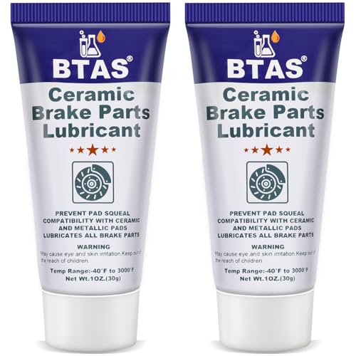 BTAS High Temp Ceramic Brake Caliper Grease for Sliding Pin & Pad 1oz 2pcs - size: 2 oz