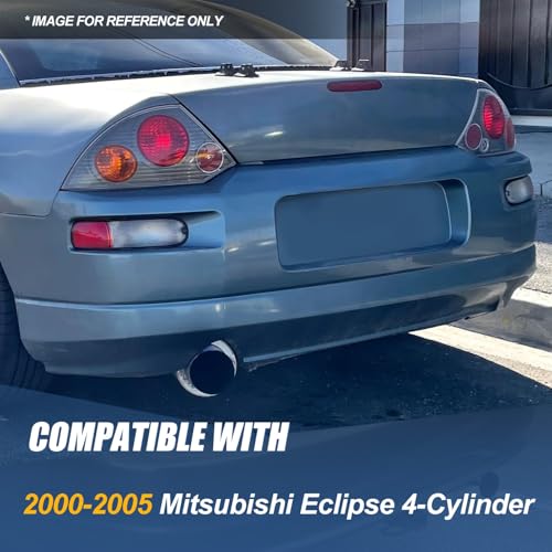 Auto Dynasty 4" Burnt Catback Exhaust System For 00-05 Mitsubishi Eclipse - color: Burnt Tip