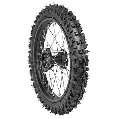 60/100-14 Front & 80/100-12 Rear Disc Brake Wheel Rim Tires With 15 Bearing for Pit Dirt Bike